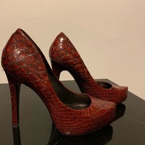 Black and Red Jessica Simpson platform heels